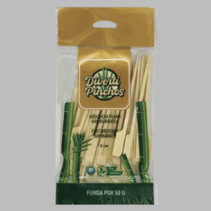 Brocheta plana hamburguesa 9cm / 50u.