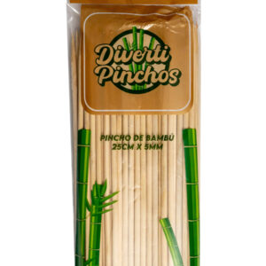 Pinchos de bambú 25cm x 5mm 100u.