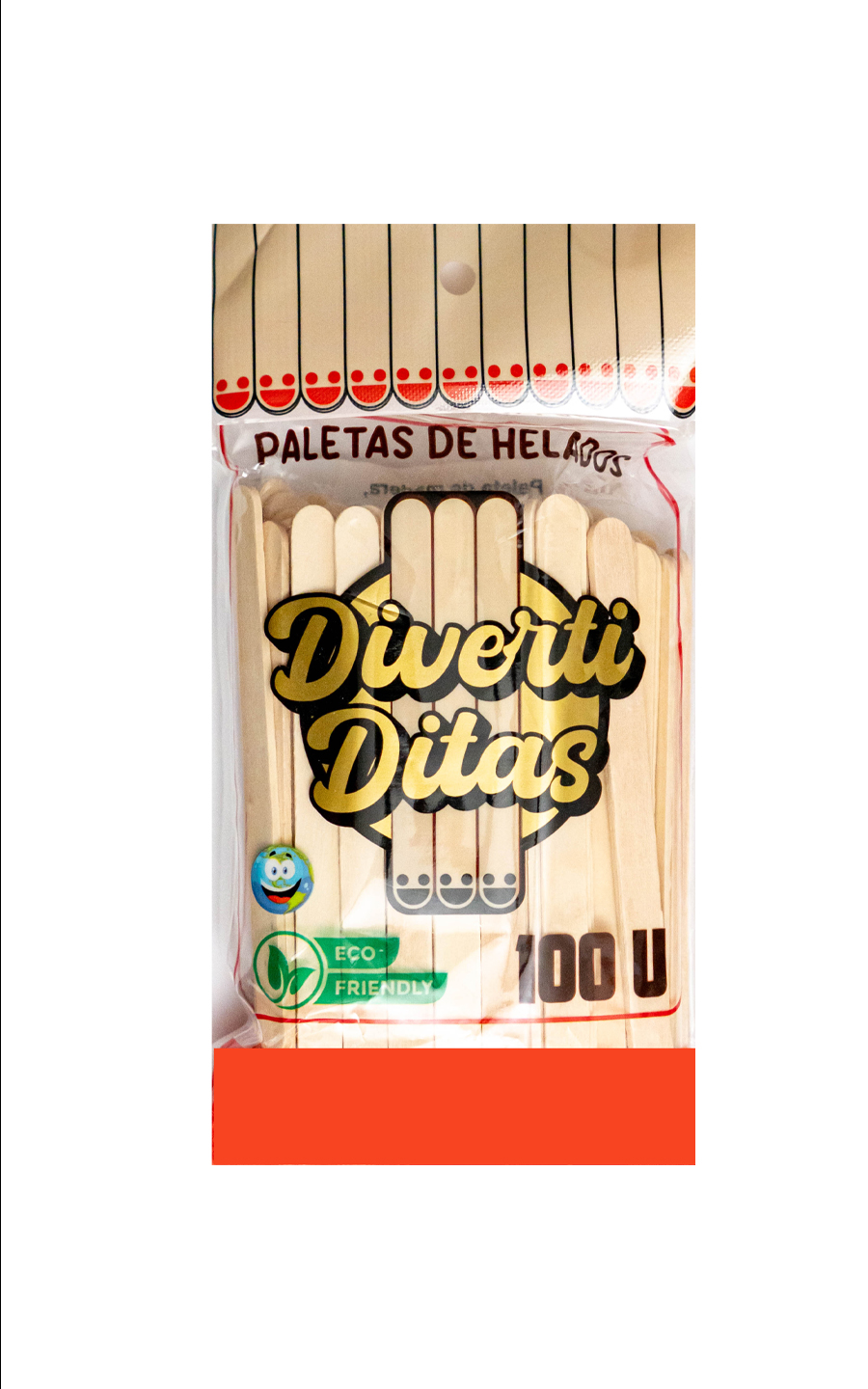 Paletas de helado. 100 U