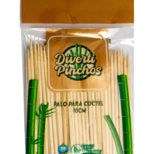 Palo para coctel o brocheta. 10cm / 100u.