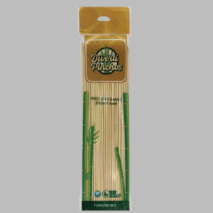 Pinchos de bambú 30cm x 4mm 100u.