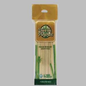 Pinchos de bambú 25cm x 5mm 100u.