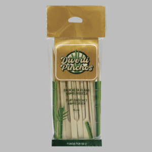 Brocheta plana hamburguesa 15cm / 50u.