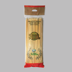 Pinchos de madera 30cm x 5mm 100u.