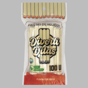 Paletas de helado. 100 U