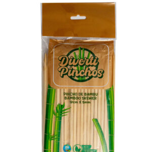 Pincho de bambú para choclito. 17cm x 5mm 100u.