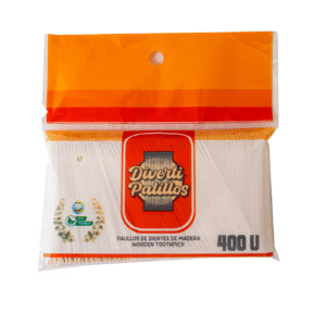 FDA. DE PALILLO DE DIENTES MADERA, 400u.