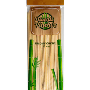 PALO PARA COCTEL (BROCHETA), 30cm. 100u. DIVERTIPINCHO